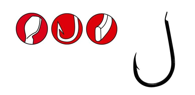 Gamakatsu Powercarp Hooks NS Black Size 14 (15pcs) 2 Gamakatsu Powercarp Hooks NS Black Size 14 (15pcs) – Bild 2