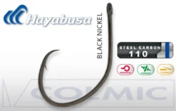 Hayabusa Sea HCRL 186 Circle Light Size 3/0 Black Nickel (5pcs)