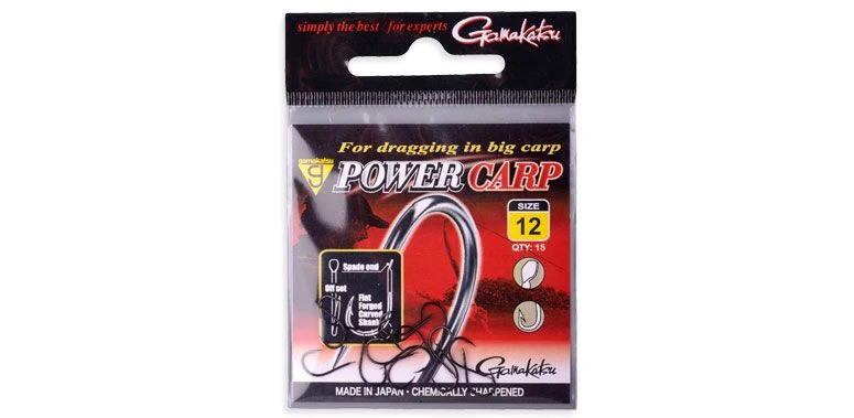 Gamakatsu Powercarp Hooks NS Black Size 14 (15pcs) 1 Gamakatsu Powercarp Hooks NS Black Size 14 (15pcs)