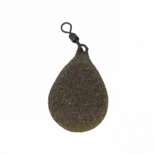 Korda Textured Coated Lead Flat Pear Swivel 100g 1 Korda Textured Coated Lead Flat Pear Swivel 100g