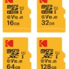 Kodak MicroSDXC 128GB Class10 U1 V10 W/adapter
