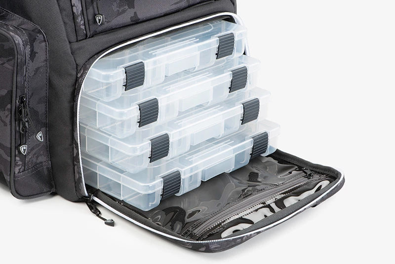 Fox Rage Voyager Camo Rucksack (incl. 4 Medium Shallow Tackleboxes) 3 Fox Rage Voyager Camo Rucksack (incl. 4 Medium Shallow Tackleboxes) – Bild 3