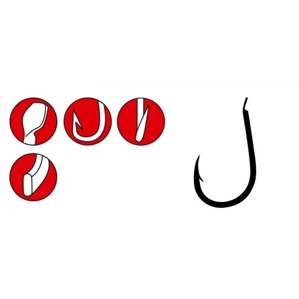 Gamakatsu LS-3310F Hooks Black (25pcs) Size 1 1 Gamakatsu LS-3310F Hooks Black (25pcs) Size 1