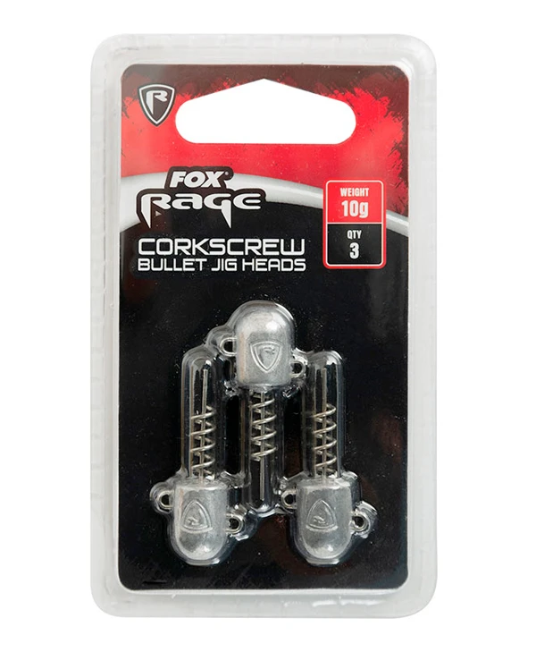 Fox Rage Corkscrew Bullet Jig Heads 15g X 3pc 2 Fox Rage Corkscrew Bullet Jig Heads 15g X 3pc – Bild 2