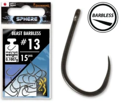 Browning Sphere Beast Barbless Hook With Eye 13 (15 Stuks)