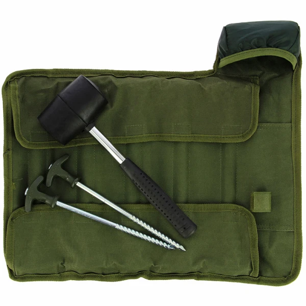 NGT Bivvy Peg Set Met 10 Tentharingen En Hamer 4 NGT Bivvy Peg Set Met 10 Tentharingen En Hamer – Bild 4