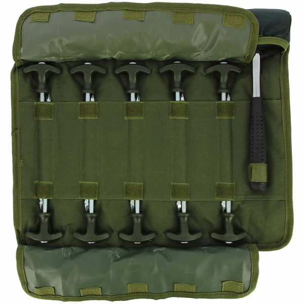 NGT Bivvy Peg Set Met 10 Tentharingen En Hamer 3 NGT Bivvy Peg Set Met 10 Tentharingen En Hamer – Bild 3